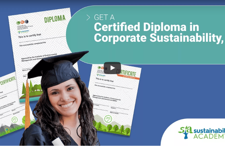 Innovation in Online Sustainability education for professionals who want to earn a recognized Certification and excel in their profession!