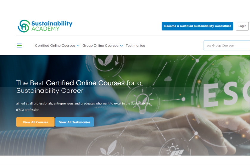 Sustainability Academy’s New Website is taking up a notch the ESG Tools for Sustainability Professionals