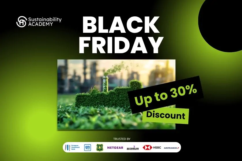 Black Friday 2025: Hasta 30% de descuento en todos los cursos de la Academia de Sostenibilidad